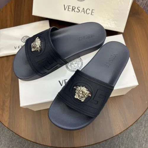 Replica Versace Slippers For Men #1435282 $42.00 USD for Wholesale