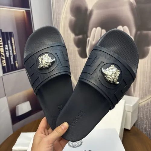 Replica Versace Slippers For Men #1435282 $42.00 USD for Wholesale