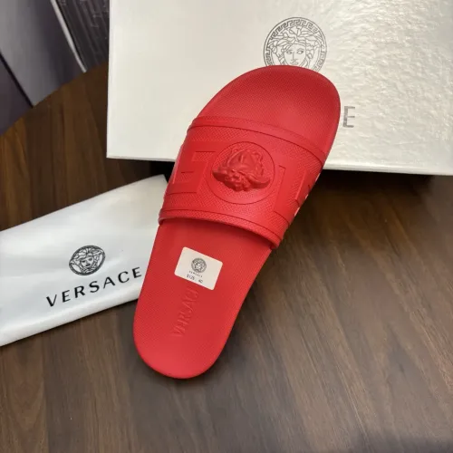 Replica Versace Slippers For Men #1435303 $42.00 USD for Wholesale