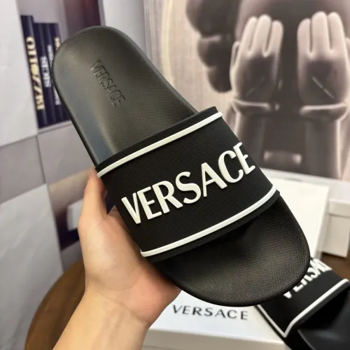 Replica Versace Slippers For Men #1435318 $42.00 USD for Wholesale