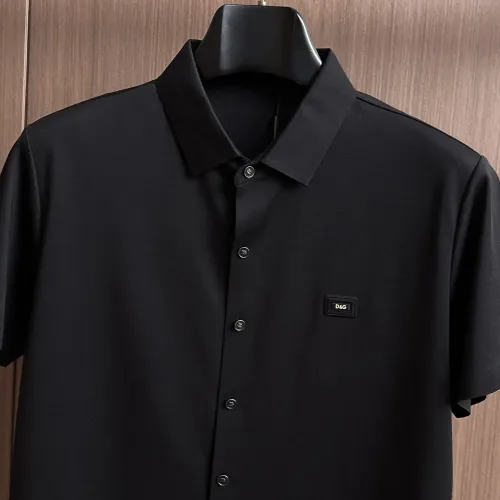 Replica Dolce & Gabbana D&G Shirts Short Sleeved For Men #1436953 $52.00 USD for Wholesale