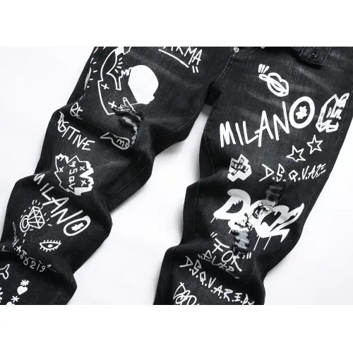Replica Dsquared Jeans For Men #1437824 $48.00 USD for Wholesale