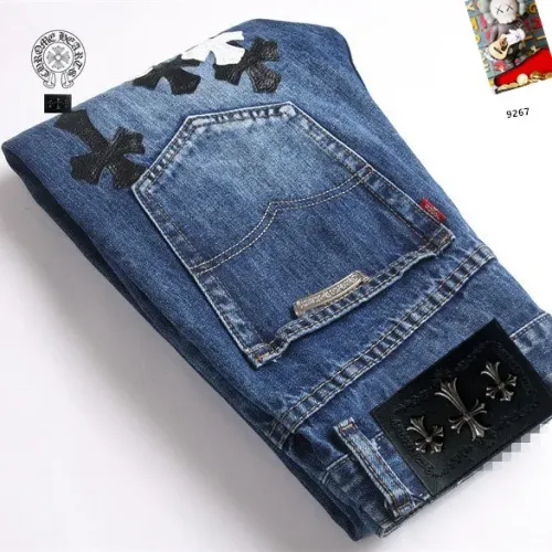 Replica Chrome Hearts Jeans For Men #1437830 $48.00 USD for Wholesale