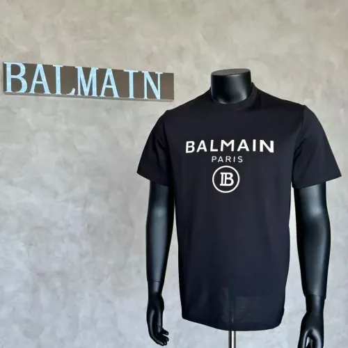 Balmain T-Shirts Short Sleeved For Men #1438117, $32.00 USD, [ITEM#1438117], Balmain T-Shirts