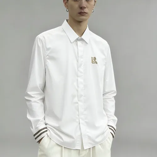 Replica Burberry Shirts Long Sleeved For Men #1438382 $64.00 USD for Wholesale