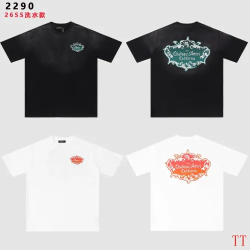 Replica Amiri T-Shirts Short Sleeved For Unisex #1439422 $32.00 USD for Wholesale