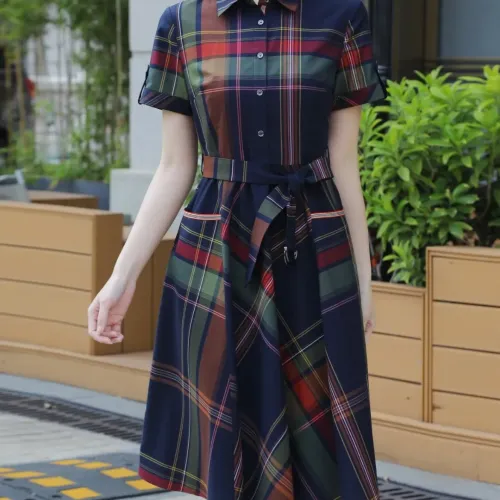 Burberry Dresses Short Sleeved For Women #1440038