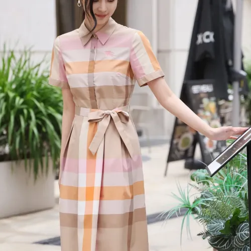 Replica Burberry Dresses Short Sleeved For Women #1440041 $85.00 USD for Wholesale