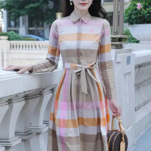Replica Burberry Dresses Long Sleeved For Women #1440042 $85.00 USD for Wholesale