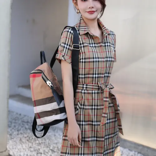 Replica Burberry Dresses Short Sleeved For Women #1440060 $85.00 USD for Wholesale