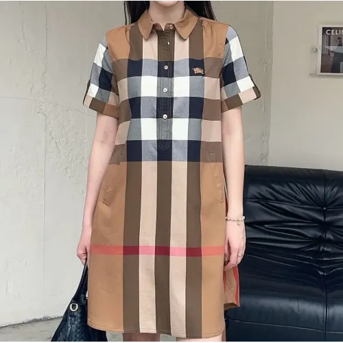 Burberry Dresses Short Sleeved For Women #1440070