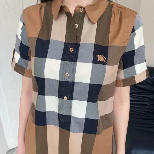 Replica Burberry Dresses Short Sleeved For Women #1440070 $85.00 USD for Wholesale