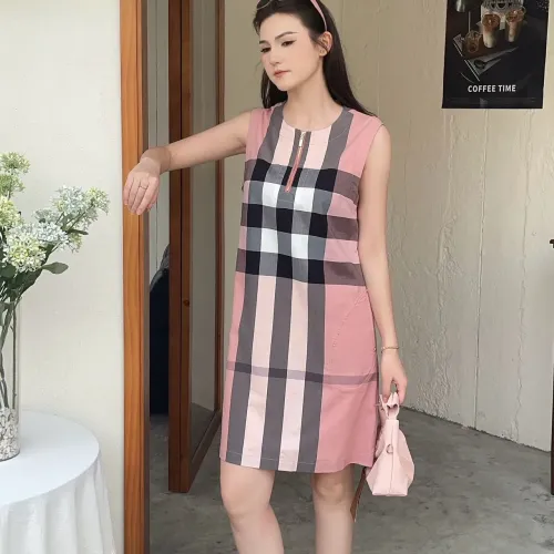 Replica Burberry Dresses Sleeveless For Women #1440075 $85.00 USD for Wholesale