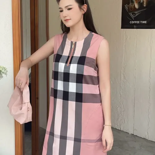 Replica Burberry Dresses Sleeveless For Women #1440075 $85.00 USD for Wholesale