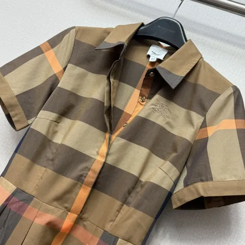 Replica Burberry Dresses Short Sleeved For Women #1440078 $85.00 USD for Wholesale