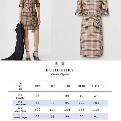 Replica Burberry Dresses Long Sleeved For Women #1440082 $88.00 USD for Wholesale