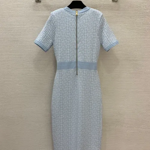Replica Balmain Dresses Short Sleeved For Women #1440091 $105.00 USD for Wholesale