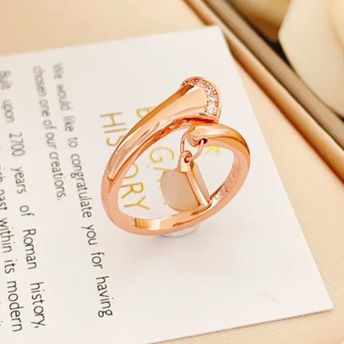 Replica Bvlgari Rings In Rose Gold For Women #1440784 $34.00 USD for Wholesale