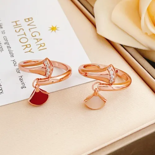 Replica Bvlgari Rings In Rose Gold For Women #1440785 $34.00 USD for Wholesale