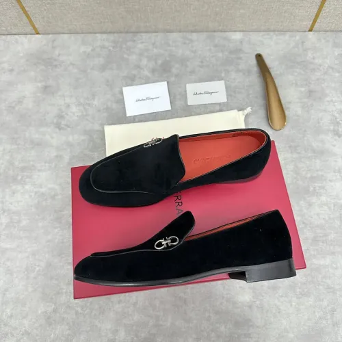 Replica Salvatore Ferragamo Leather Shoes For Men #1441442 $170.00 USD for Wholesale