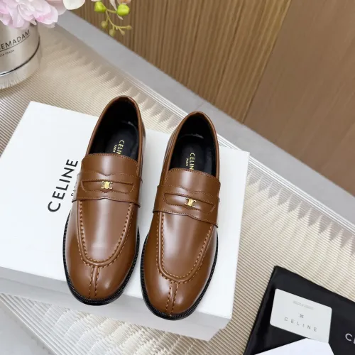 Replica Celine Leather Shoes For Women #1441970 $118.00 USD for Wholesale