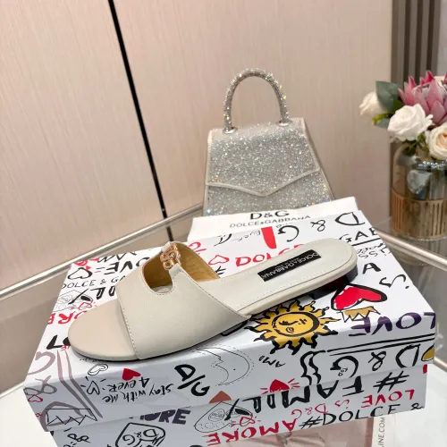 Replica Dolce & Gabbana D&G Slippers For Women #1442002 $82.00 USD for Wholesale