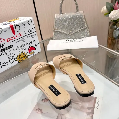 Replica Dolce & Gabbana D&G Slippers For Women #1442003 $82.00 USD for Wholesale