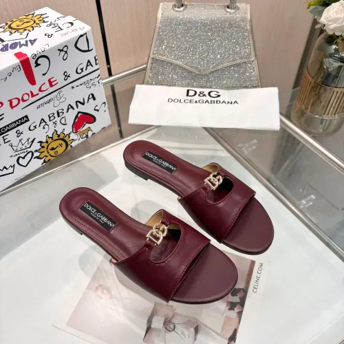 Replica Dolce & Gabbana D&G Slippers For Women #1442005 $82.00 USD for Wholesale