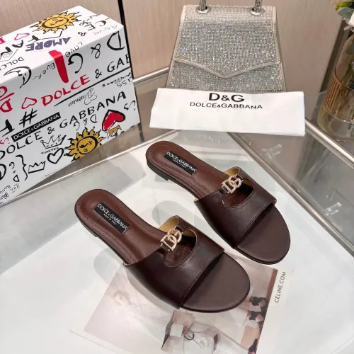 Replica Dolce & Gabbana D&G Slippers For Women #1442006 $82.00 USD for Wholesale