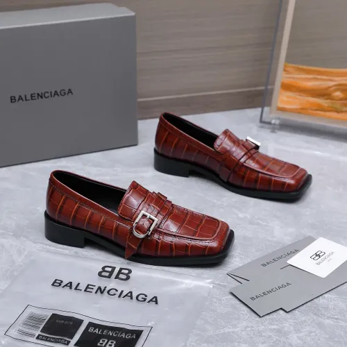 Replica Balenciaga Leather Shoes For Women #1442098 $128.00 USD for Wholesale