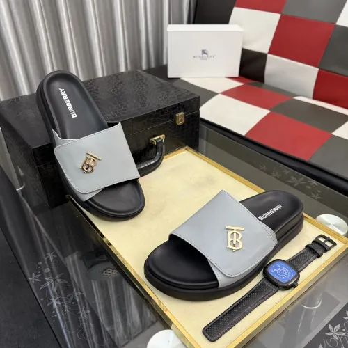 Replica Burberry Slippers For Men #1442818 $72.00 USD for Wholesale