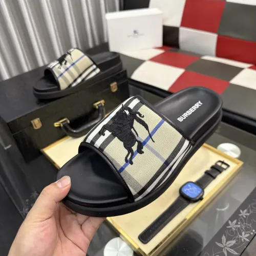 Replica Burberry Slippers For Men #1442842 $60.00 USD for Wholesale