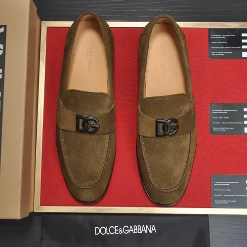 Replica Dolce & Gabbana D&G Leather Shoes For Men #1442848 $98.00 USD for Wholesale