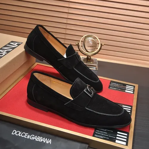 Replica Dolce & Gabbana D&G Leather Shoes For Men #1442852 $98.00 USD for Wholesale
