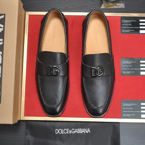 Replica Dolce & Gabbana D&G Leather Shoes For Men #1442854 $98.00 USD for Wholesale