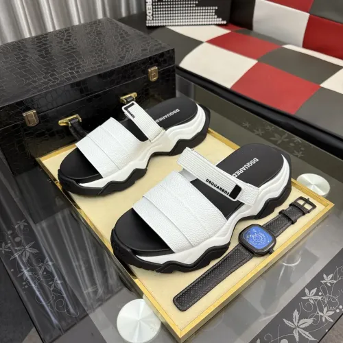 Replica Dsquared Slippers For Men #1442962 $76.00 USD for Wholesale