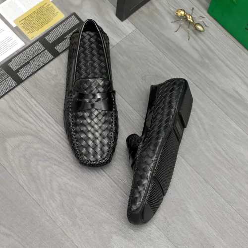 Replica Bottega Veneta BV Leather Shoes For Men #1443007 $80.00 USD for Wholesale