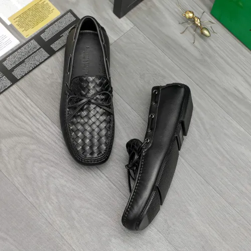 Replica Bottega Veneta BV Leather Shoes For Men #1443016 $80.00 USD for Wholesale