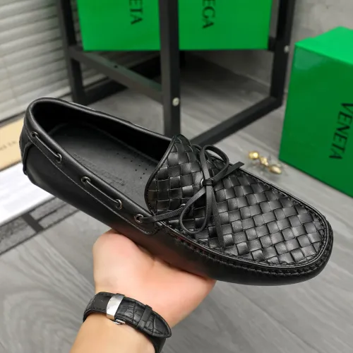 Replica Bottega Veneta BV Leather Shoes For Men #1443016 $80.00 USD for Wholesale