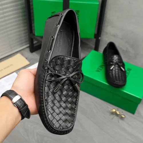 Replica Bottega Veneta BV Leather Shoes For Men #1443018 $80.00 USD for Wholesale