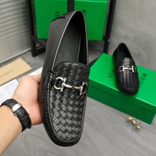 Replica Bottega Veneta BV Leather Shoes For Men #1443023 $80.00 USD for Wholesale