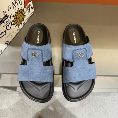 Replica Dolce & Gabbana D&G Slippers For Men #1443135 $52.00 USD for Wholesale