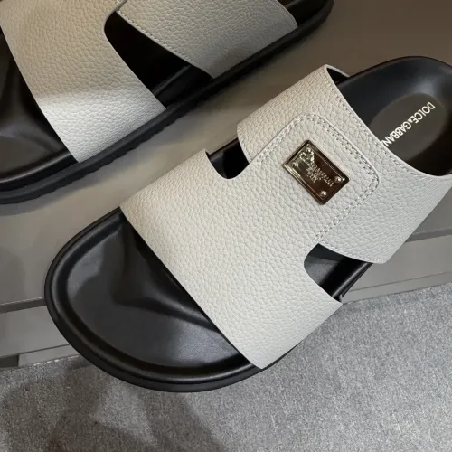 Replica Dolce & Gabbana D&G Slippers For Men #1443136 $52.00 USD for Wholesale