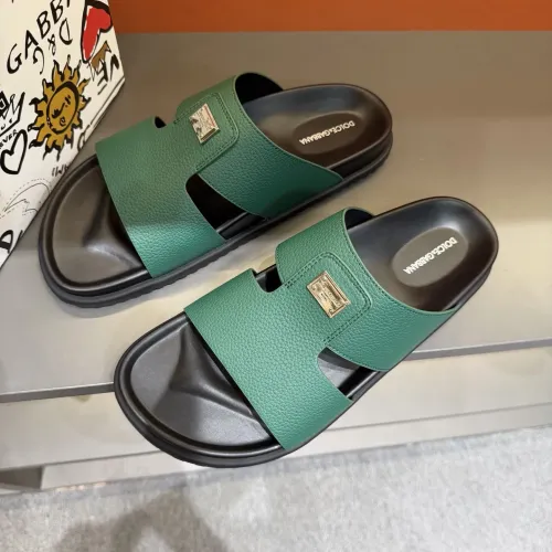 Replica Dolce & Gabbana D&G Slippers For Men #1443137 $52.00 USD for Wholesale
