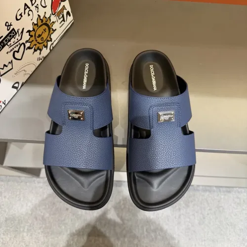 Replica Dolce & Gabbana D&G Slippers For Men #1443138 $52.00 USD for Wholesale