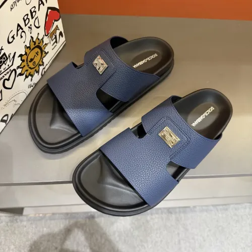 Replica Dolce & Gabbana D&G Slippers For Men #1443138 $52.00 USD for Wholesale
