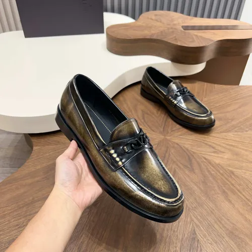 Replica Valentino Leather Shoes For Men #1443239 $132.00 USD for Wholesale