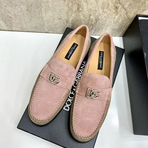 Replica Dolce & Gabbana D&G Leather Shoes For Men #1443244 $172.00 USD for Wholesale