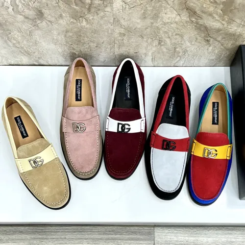 Replica Dolce & Gabbana D&G Leather Shoes For Men #1443244 $172.00 USD for Wholesale