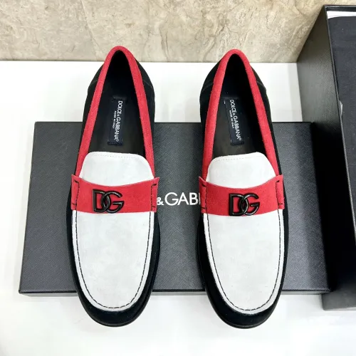 Replica Dolce & Gabbana D&G Leather Shoes For Men #1443247 $172.00 USD for Wholesale